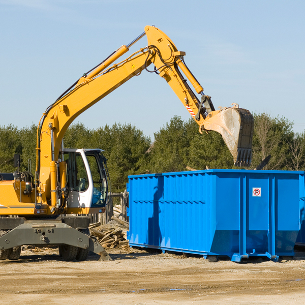 are there any restrictions on where a residential dumpster can be placed in Kinzers